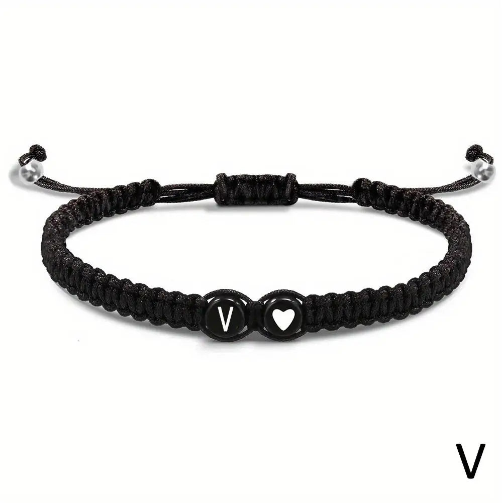 Heart Initial Bracelet for Lovers