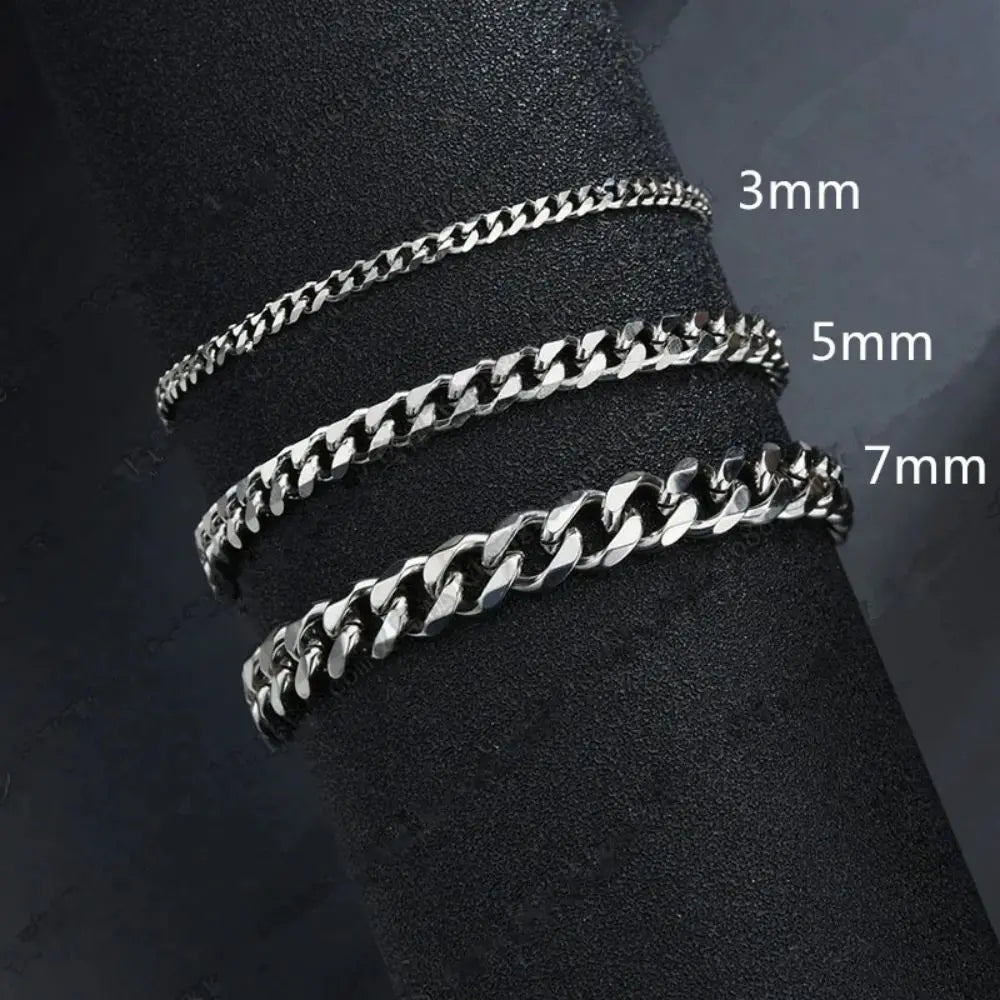 Stainless Steel Cuban Mens Bracelet