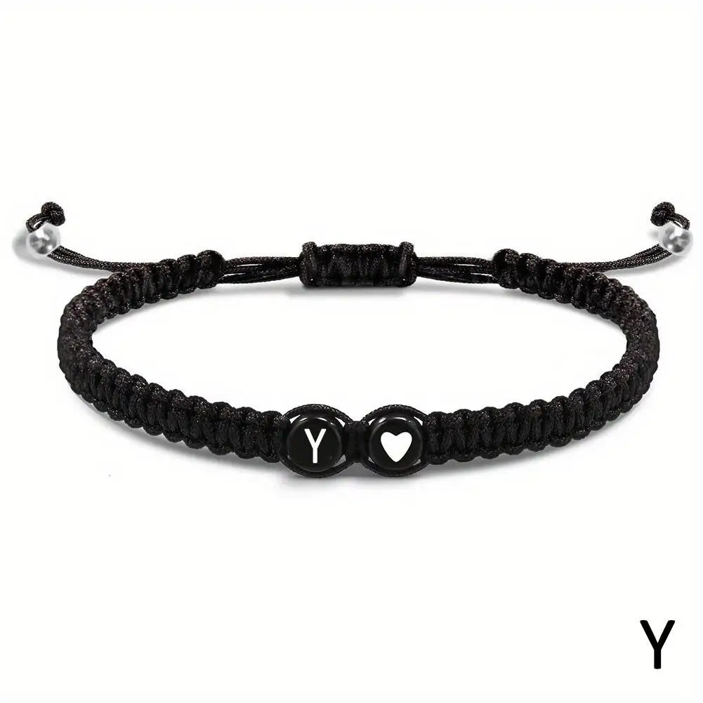 Heart Initial Bracelet for Lovers