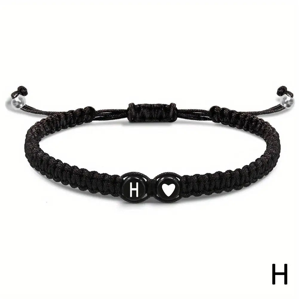 Heart Initial Bracelet for Lovers