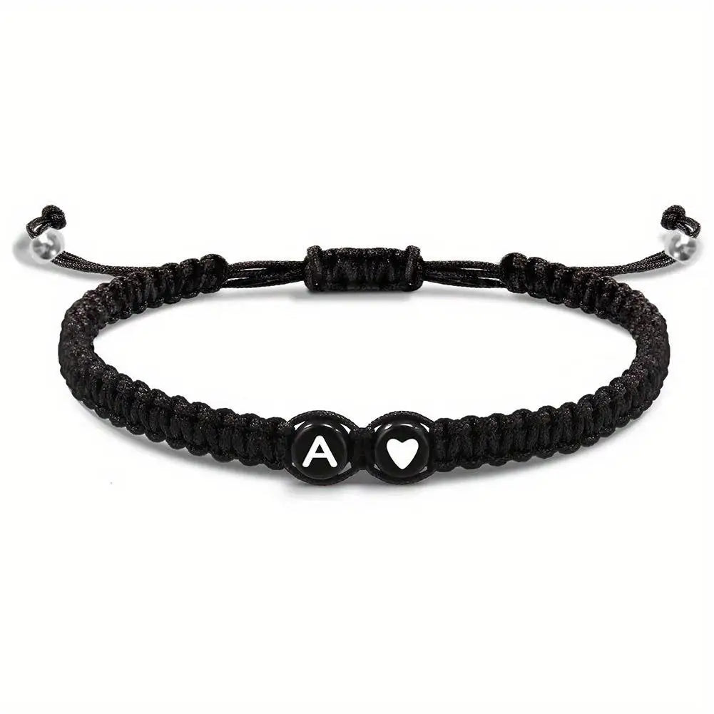 Heart Initial Bracelet for Lovers