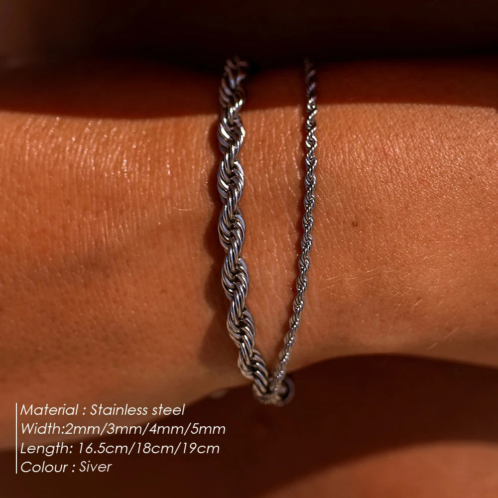 Stainless Steel Rope Bracelet